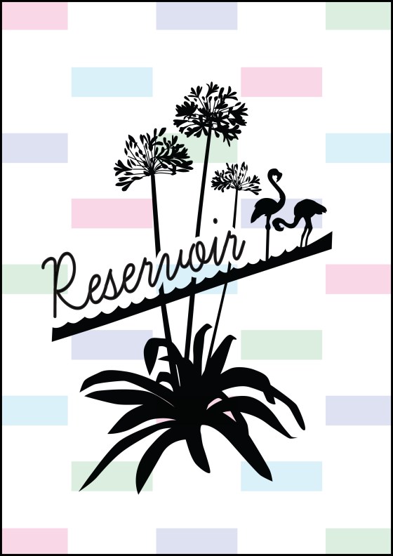 reservoir t-towel_outline